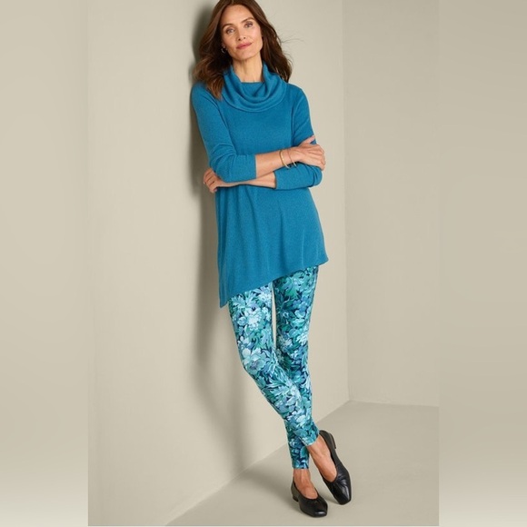 Soft Surroundings Kayla Rib Knit Cowl Neck Tunic Size S - Picture 2 of 9